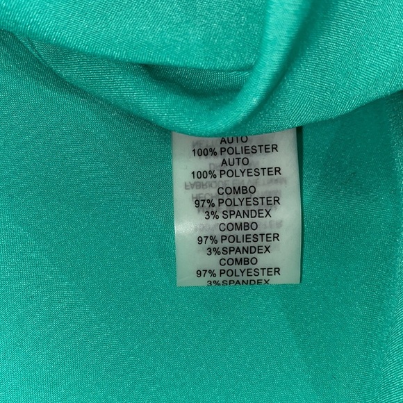 Vince Camuto teal dress crochet lace bodycon size 10 - Picture 10 of 10